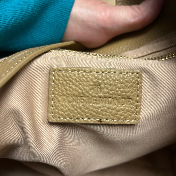 Tote Le Monde  Tan Leather Milan Tote Bag - Picture 12 of 13